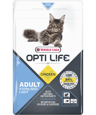 Croquettes chats Optilife sans céréales pour votre chat adulte stérilisé à Landiras